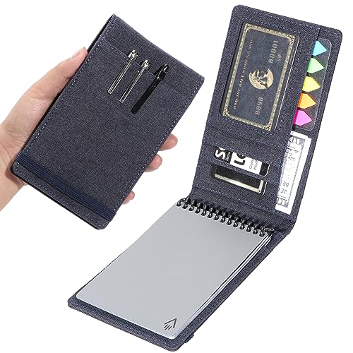 Housse pour carnet de notes de terrain avec porte-stylo et tissu étanche