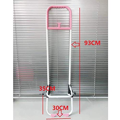 Alte Person Einkaufswagen ,Einkaufswagen Ladewagen Kleiner Einkaufswagen Tragbare Haushaltswagen Ältere Supermarkt Klappwagen Auto Gepäckwagen,Marineblau multifunktional – Bild 4