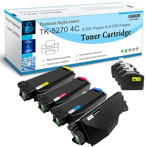 Toner TK5270 haute capacité pour Kyocera M6630cidn - 12000 pages de textes nets