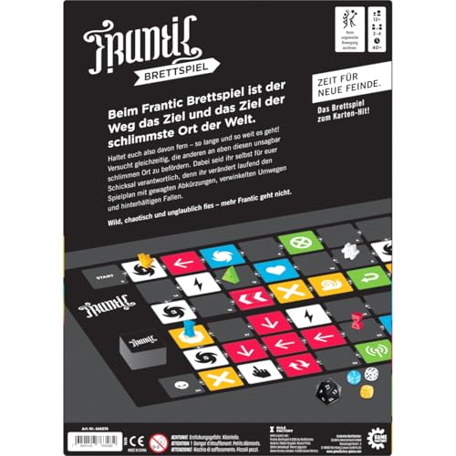 Game Factory 646076 Frantic Brettspiel, das hinterhältige Laufspiel, fieses Gesellschaftsspiel für 2-6 Personen ab 12 Jahren – Bild 4