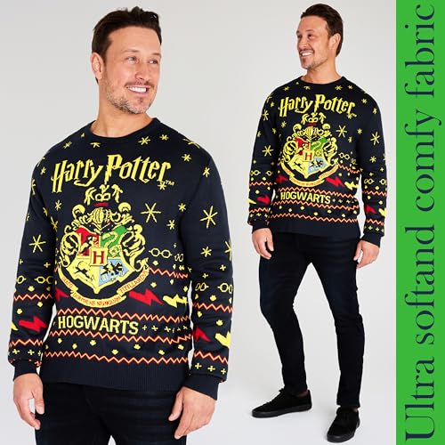 Harry Potter Gifts Ugly Christmas Sweater Men, Teens, Knit Long Sleeve Hogwarts Christmas Sweatshirt Sweater Pullover 4 Harry Potter Gifts Ugly Christmas Sweater Men, Teens, Knit Long Sleeve Hogwarts Christmas Sweatshirt Sweater Pullover - Image 5