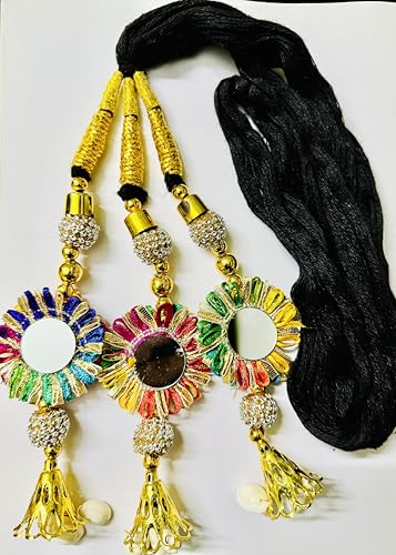 Indian Style Handmade Paranda, Braided Ponytail Extension with Hair Ti