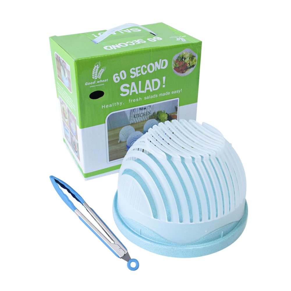 Amazon.com: 2-in-1 Salad Cutter Bowl & Veggie Chopper – Quick 60
