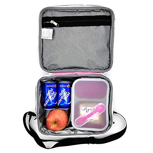 Jyps Insulated Unicorn Lunch Box For Kids, Flip Sequin Girls Tote Lunch Bags With Shoulder Strap, Handheld Reusable Lunch Box Bags Christmas Gifts For Girls At School #TOP5