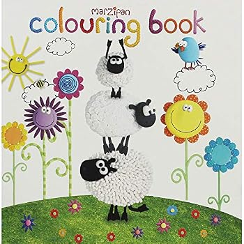 Paperback Children's Marzipan Sheep 36 Page Colouring Book
