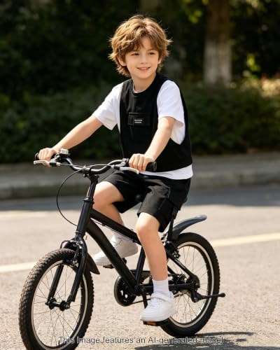 Image of SANGTREE 2Pcs Cotton Boys Clothes Short Sleeve T-Shirt and Shorts Teen Kids Summer Casual Outfit Boy Sets, 3-12 Years