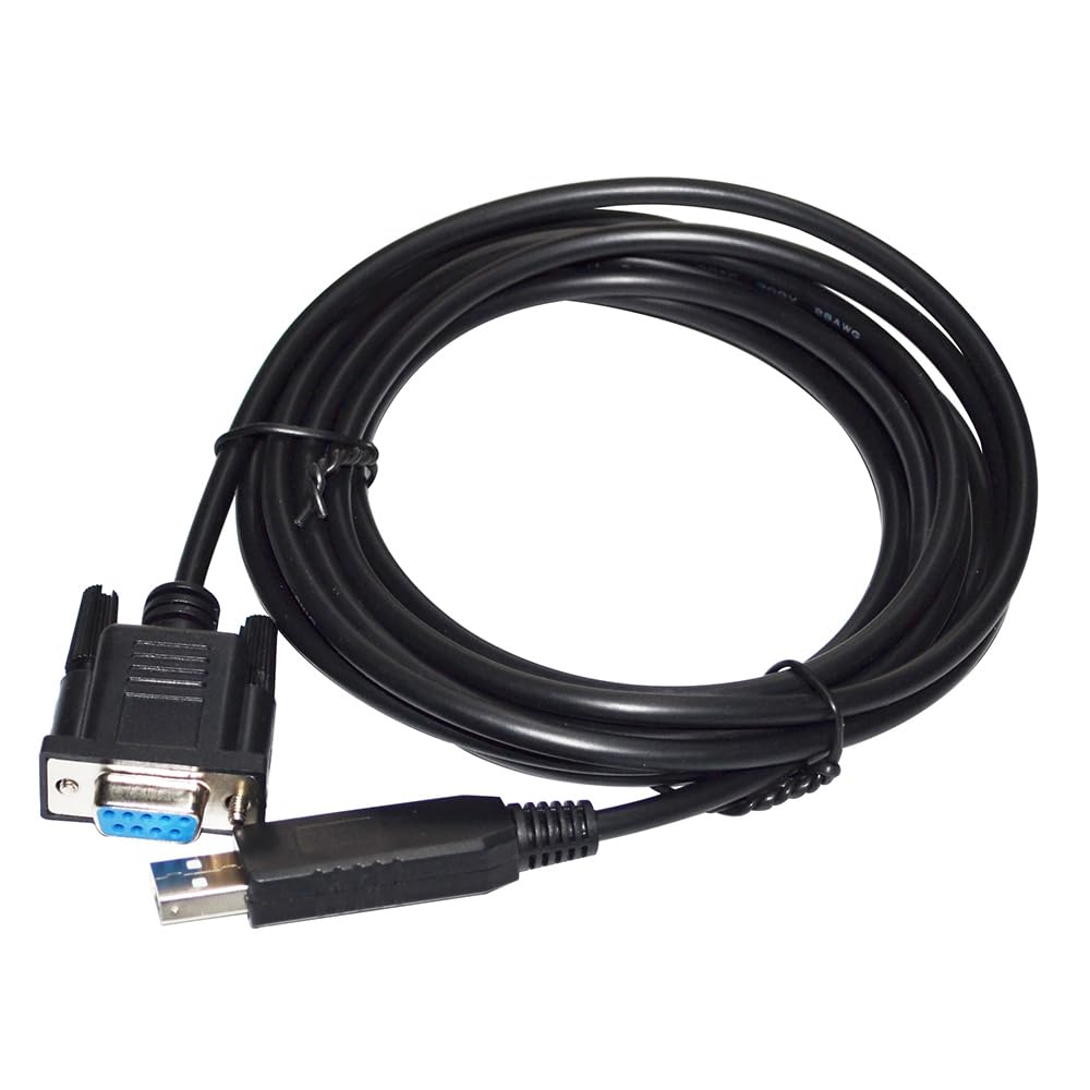 RIKYJIC FT232RL Chip USB to DB9 9-Hole Female for PROFACE Screen to PC RS232 Serial Communication Cable Program Download Cable Data Cable(1.8 Meters)