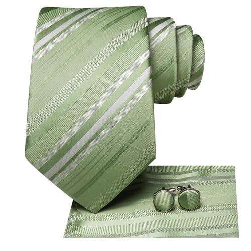Image of Hi-Tie Men 63inches Tie Set Extra Long Necktie Paisley Tie Pocket Suqare Cufflinks Big and Tall Men Tie