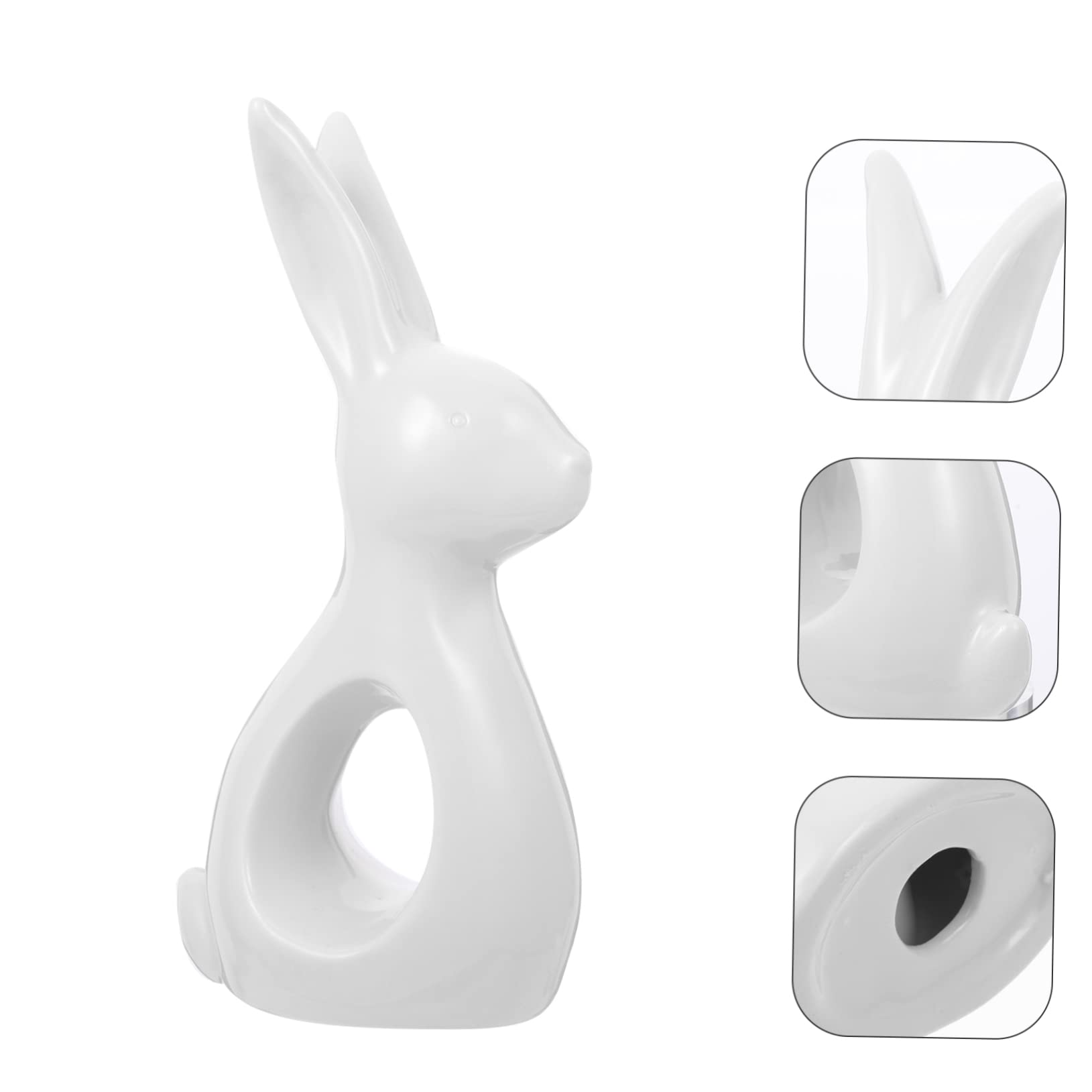 MAGICLULU Coniglio in Ceramica Statuina Di Coniglio Decorazione Da Tavolo Statuine Di Conigli Decorazioni Di Conigli Ornamenti Pasquali