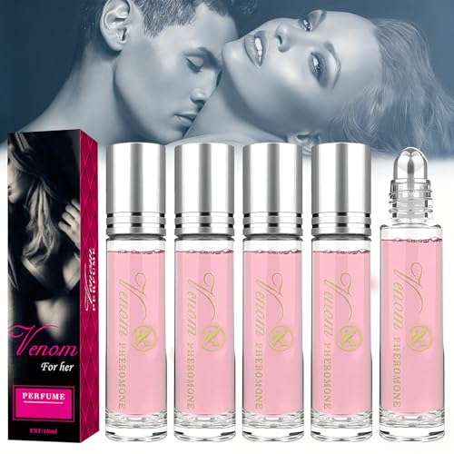 SEESUNO 5 Pcs Pheromone Perfume for Women Roll-On Infused Venom Perfume Long Lasting Fragrance