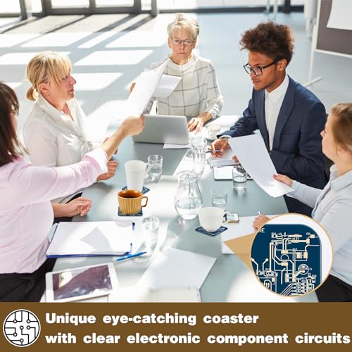 Dessous de verre circuit imprimé résistant pour protéger vos tables - 7
