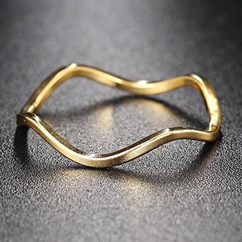 Jude Jewelers 2mm Stainless Steel Waved Shape Stackable Anniversary Wedding Band Promise Ring3