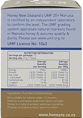 UMF 20+ Miel Manuka Honey New Zealand 250g miniatura 6