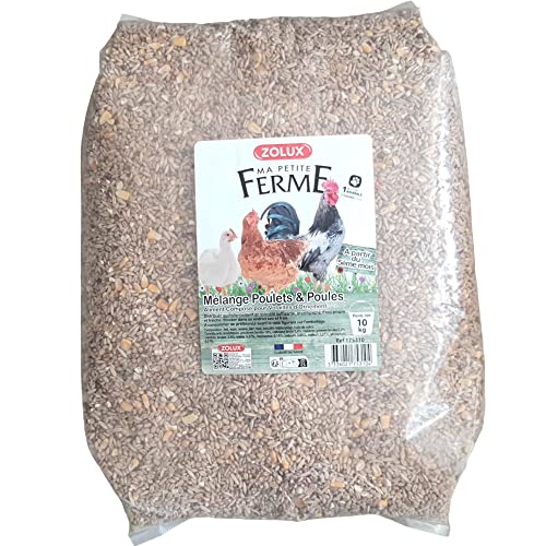 Zolux, Aliment Composé Mélange Poulets et Poules Basse Cour, 10 kg