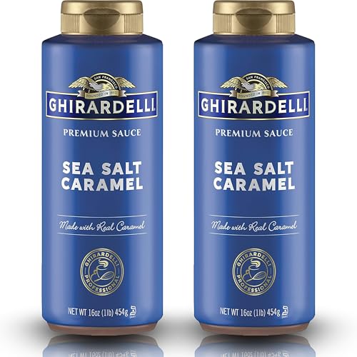 Ghirardelli Sea Salt Caramel Flavored Sauce Squeeze Bottles | 16