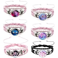 FMKLDENA Lote de 6 Pulsera mujer, Pulsera Trenzada Colección de