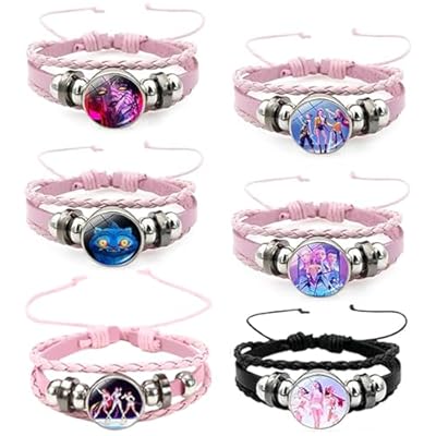 FMKLDENA Lote de 6 Pulsera mujer, Pulsera Trenzada Colección de Anime, Pulsera de Amistad Ajustable, Pulseras de Cuero Trenzado, Regalo para Fans del Anime, Navidad, Cumpleaños | Ya disponible en tu tienda friki favorita! En mundofriki.es!
