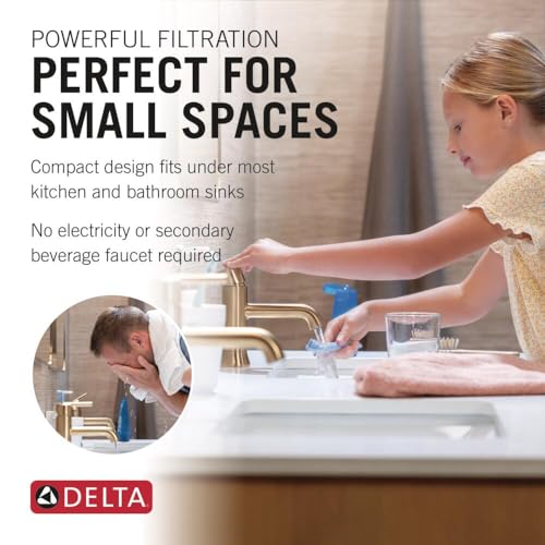 Image of Delta Clarifi High Flow Under Sink Water Filter System, Water Filter for Kitchen and Bathroom Sink Faucet, DWQ3501510