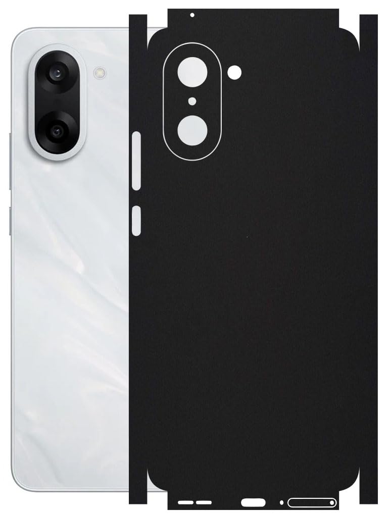 AtOdds Mobile Skin Sticker Wrap | Compatible for ONEPLUS NORD CE5 (5G) | Scratchproof Matte Finish | Full Coverage for All Sides & Camera Protection (Matte Black)-image-28