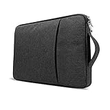 【CAJA EXTERIOR PRÁCTICA】 La moderna funda protectora para portátil tiene un práctico bolsillo exterior. Esto es ideal para adaptadores de corriente, cables de carga, teléfonos celulares, blocs de notas, bolígrafos y más.