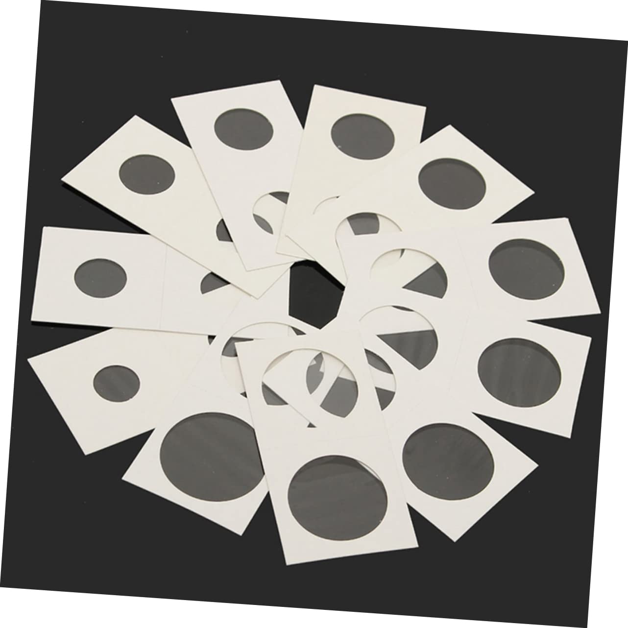 HOMSFOU Clip De Coleccionistas Transparente para Titulares De De Monedas Almacenamiento De Recolección De Monedas Papel 200 Piezas*4