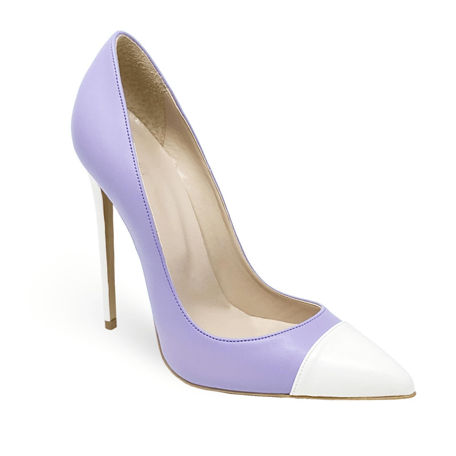 Donne Stiletto Punta A Punta Slip-On Pompe Vestito Sexy da Sposa 4,7 Pollici Tacchi
