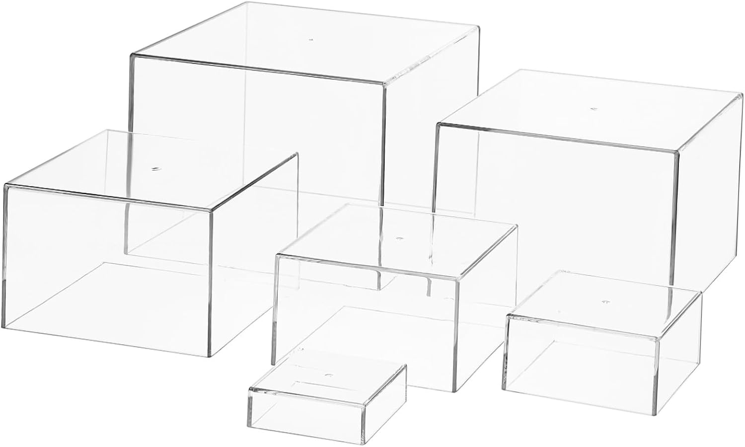 1 Set Acrylic Cake Display Holders Buffet Risers and Stands for Dessert Table Lightweight and Easy to Clean for Parties Home Events Tea Gatherings