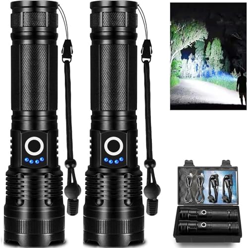 Lampe de poche LED rechargeable puissante 99000 lumens Lylting torche étanche multifonction