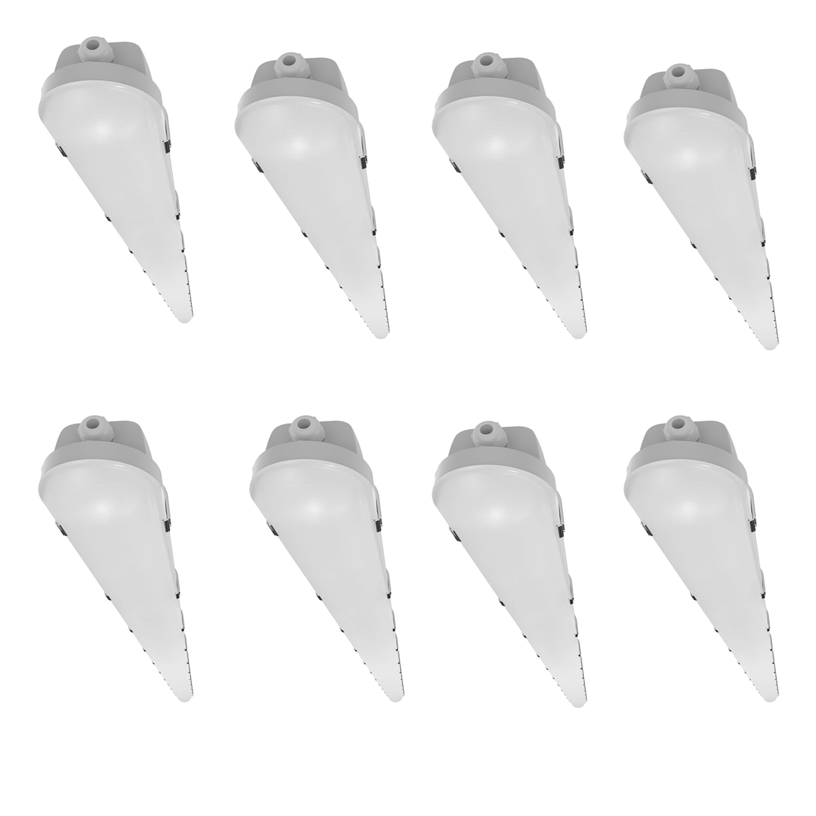 HYPERLITE 8P LED Vapor Proof Light 15600lm IP66 Waterproof Vapor Tight Led Lights Fixture 120w 100w 80w 120-277V