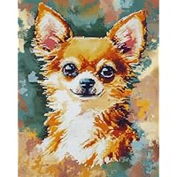 Amazon | 14CT クロスステッチキット 漫画の犬はクロスステッチキット