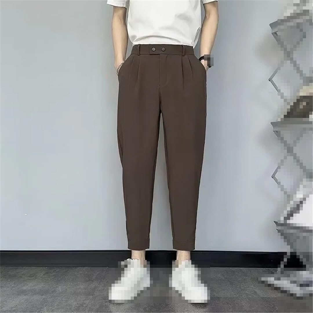 Vogrtcc Pantalones De Traje Casual para Hombre Pantalones Sueltos