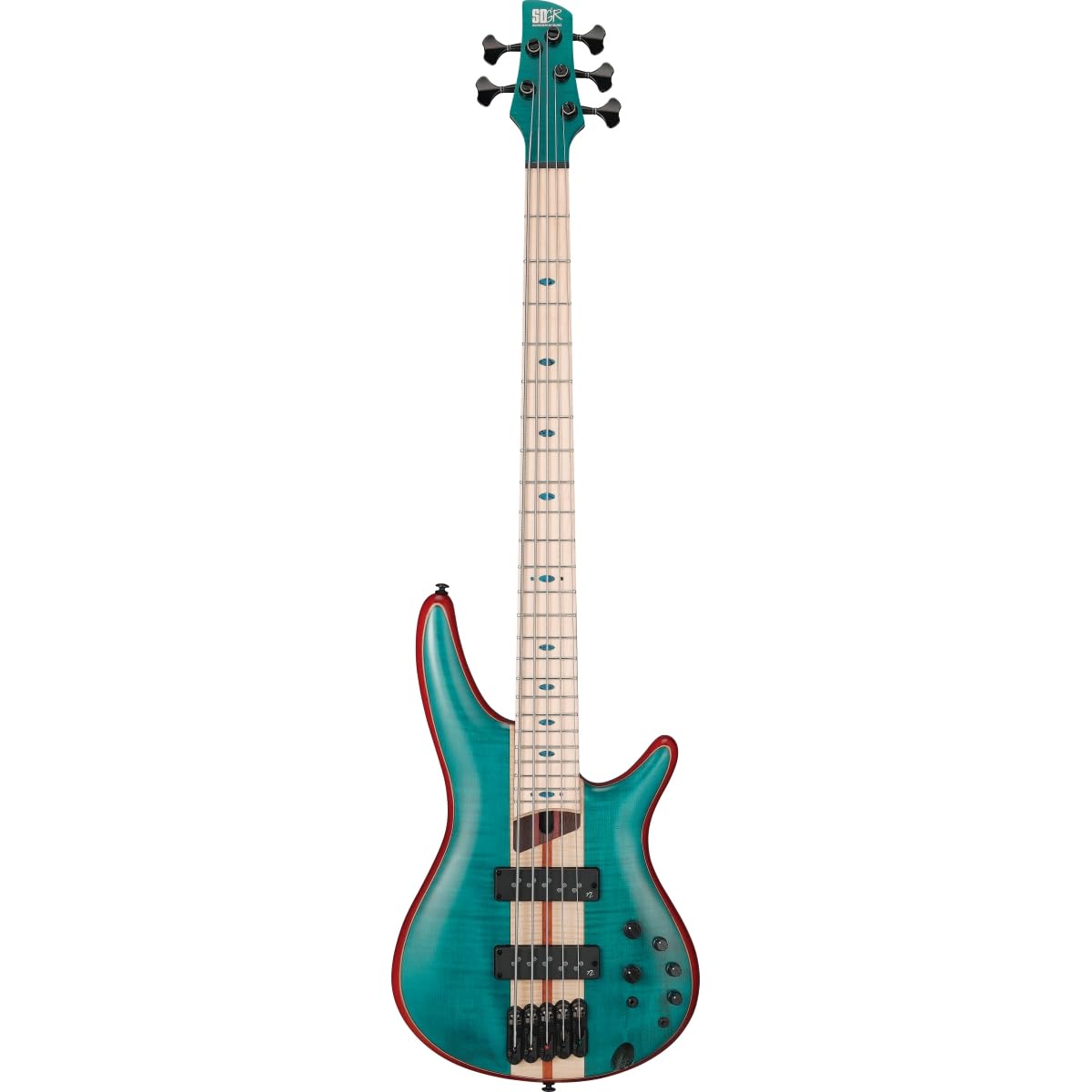 Ibanez SR Premium 5-string Electric Bass - Caribbean Green Low Gloss