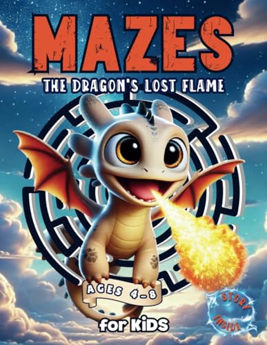 Maze Dragon Adventure For Kids Ages 4-8: Improve Children's Reading Skills, Early Reader Book, Thrilling Story, Improve Logic and Reasoning
