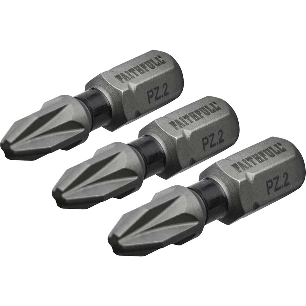 Faithfull Faisbpz225im Pozi Impact Screwdriver Bit Pz2 X 25Mm