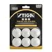 STIGA 12 3-Star Table Tennis Balls (White, 40 Mm Two 6 Packs)