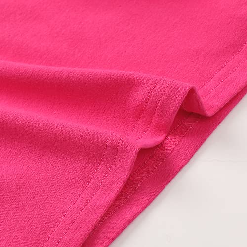 Zfzdren Toddler Baby Girls T Shirt Solid Color Blouse Ruffle Top Cotton Basic Tees Plain Shirt (18-24 Months, Q047) #TOP7