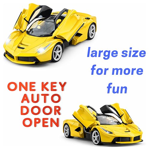 Image of VGRASSP 1:16 Scale Remote Control Supercar Toy for Kids with Electronic Opening Doors - RC Vehicle with Rechargeable Batteries and USB Charging Cable - Birthday Gift - Color As Per Stock