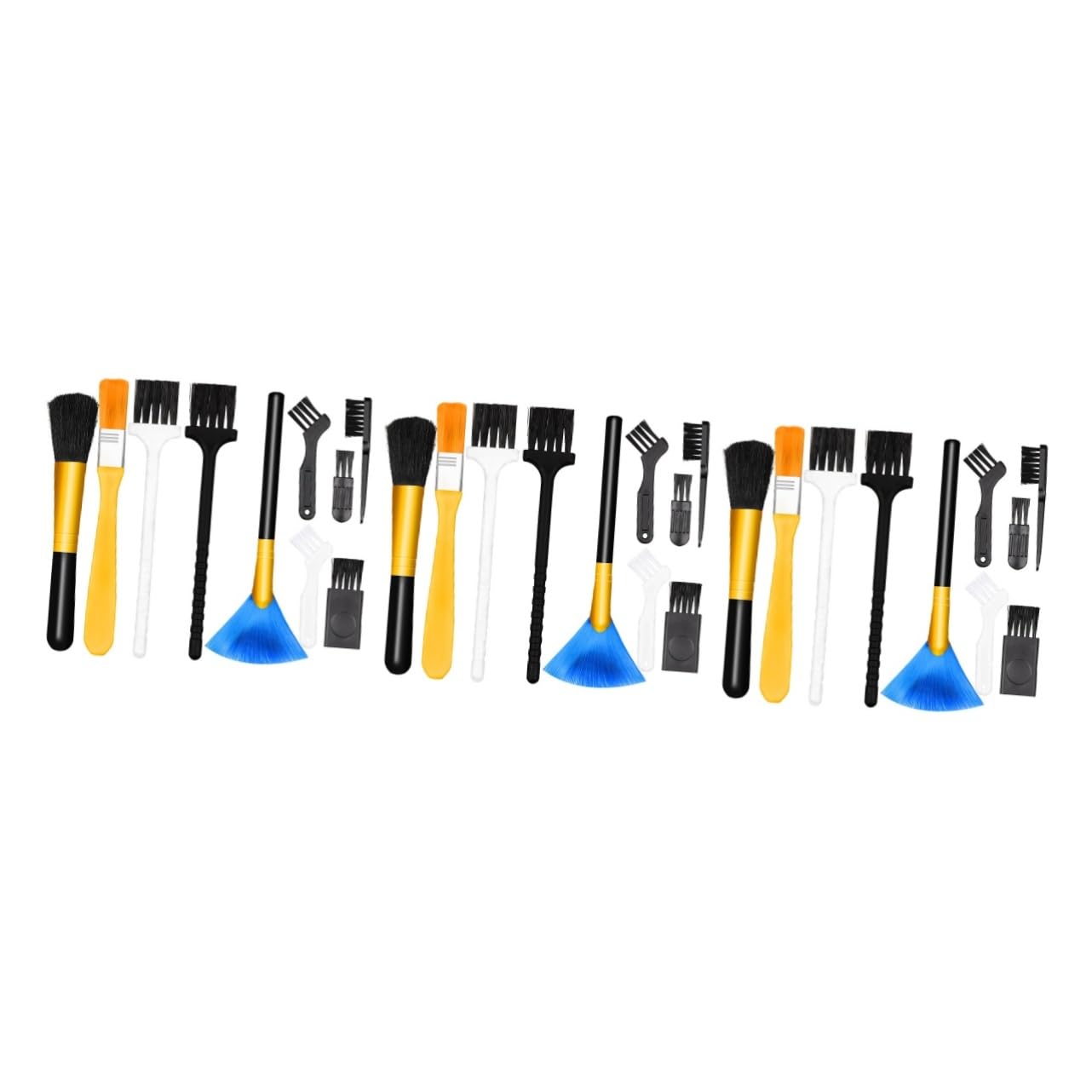 Uonlytech 3 Sets Laptop Electronics Cleaning Brush Dust Kit Conductive Pp Handle for Static Discharge