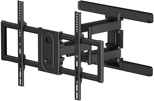 Monoprice Essential Soporte de pared para TV de movimiento completo de perfil bajo para televisores de 37" a 80" de hasta 99 libras, VESA máximo de