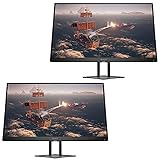 New HP OMEN 27i Monitor 2-Pack - 8AC94AA#ABA - 27' IPS LED QHD FreeSync & G-Sync Compatible Gaming...