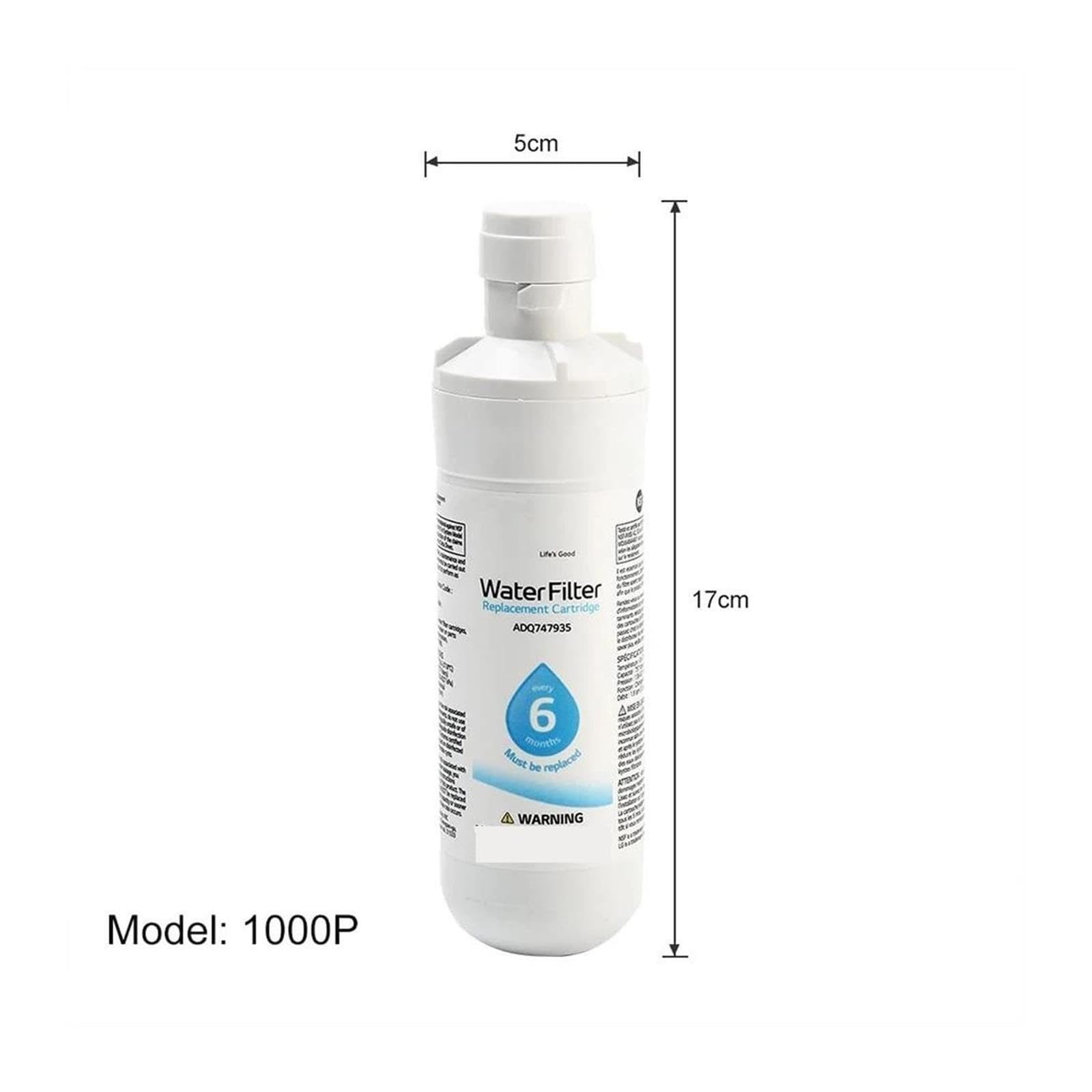 Filtro de Agua for refrigerador LTLG1OOOP ADQ74793502 AGF80300704
