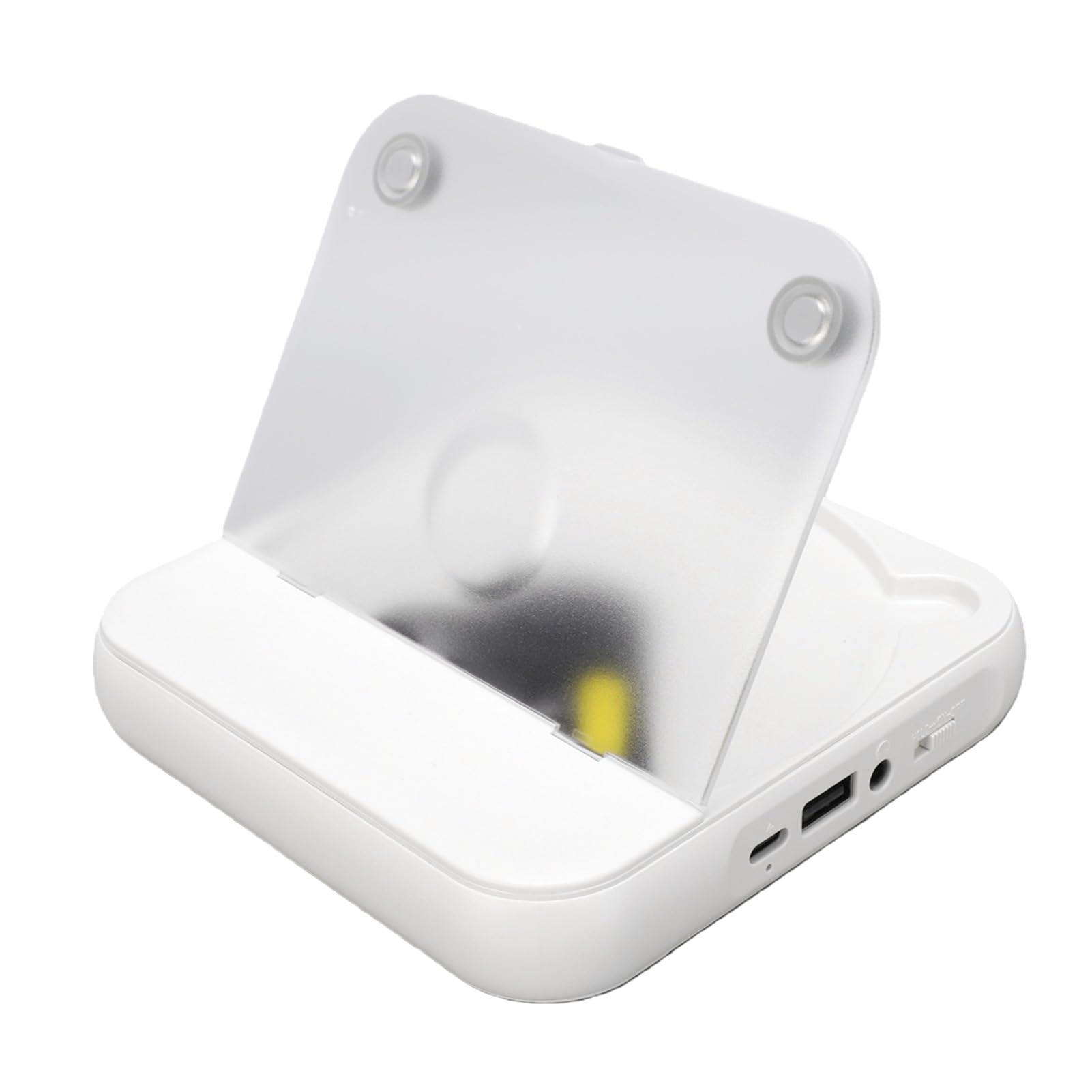 Ausla Lettore CD Portatile Lettore CD Bluetooth con Alloggiamento in ABS Batteria Ricaricabile da 2000 MAh Radio FM da 3,5 Mm AUX Anti Salto per Pendolari da Viaggio in Auto