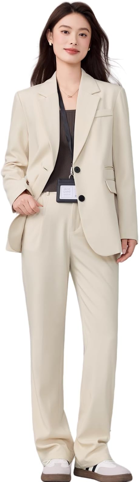 Women's Suit, Pant Suit, Jacket and Slacks, 2-Piece Set, Spring, Autumn, Winter, Recruit Suit, Formal, Women's, Office, Business, Ceremony, Set Up, Interview, Work Commute, School Entrance