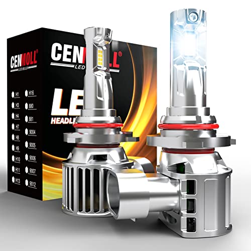 Image of Cenmoll HB3 Led Headlight Bulb, 110W 30000LM 6000K Cool White 360 Degree Adjustable Beam Angle 12V 24V 500% Brighter 9005 HB3 Headlight Bulb Canbus Error Free Mini Design Conversion Kit, Pack of 2