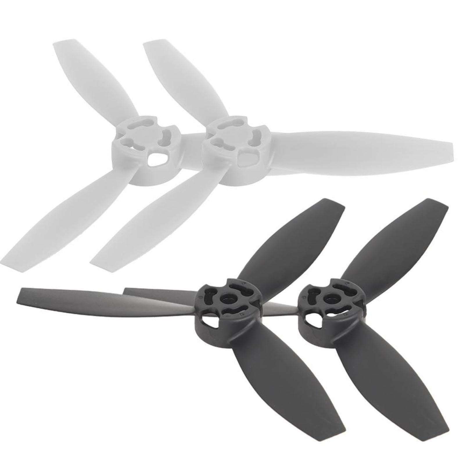 per droni, 4 eliche di ricambio RC per Bebop 2 (2 nere, 2 bianco)