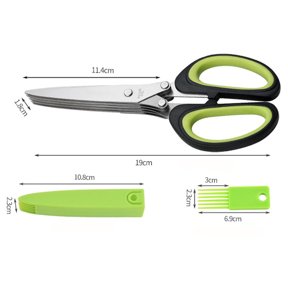 Ciseaux De Cuisine En Acier Inoxydable à 5 Lames