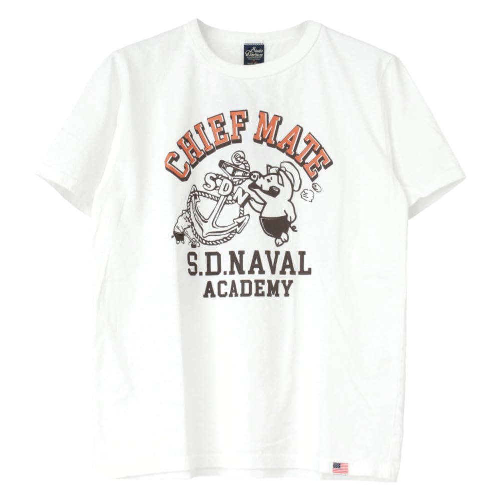 [ステュディオ・ダルチザン] USAコットンプリントTシャツ 8182A メンズ 日本製 半袖 CHIEF MATE