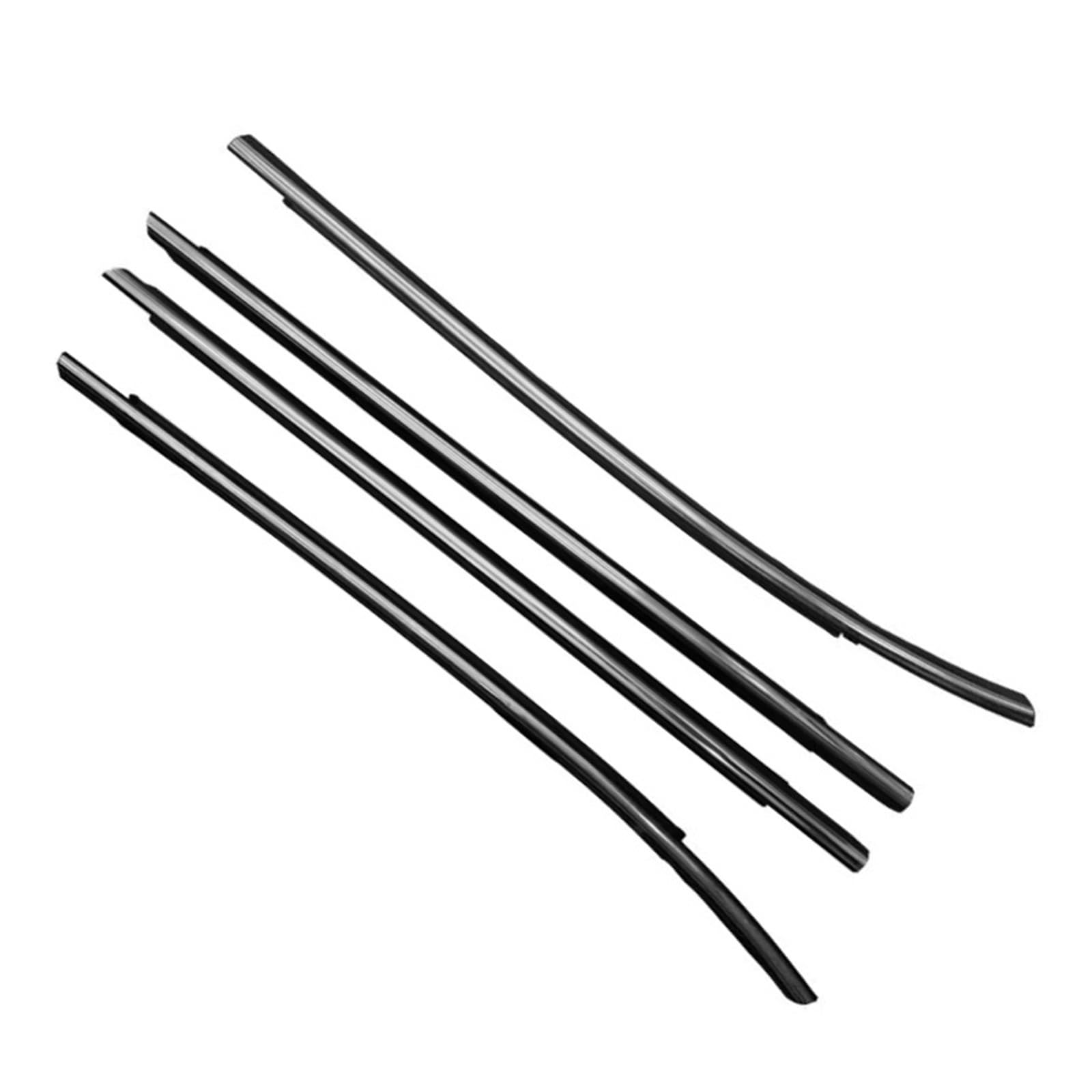 82210-2S000 4 Outside Black Or Chrome Windows Glass Weatherstrip Rubber for Hyundai IX35 for Tucson LM 2nd 2010-2013 ATGCBCAUF(Chrome Outside)