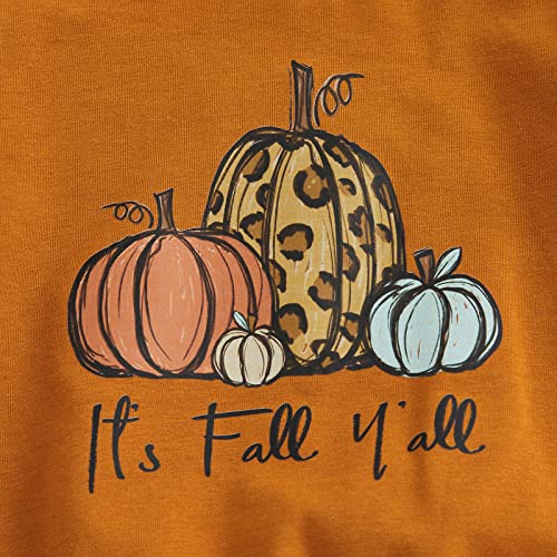 Baby Girl Halloween Outfit Pumpkin Pie Crewneck Sweatshirt Shirt Top Bell-Bottom Pants Sets Cute Toddler Clothes4