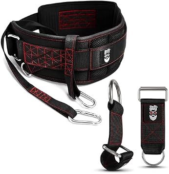 THEFITGUY Ultimate Dip Belt & Dumbbell Straps Bundle For Loading Plates, Dumbbells & Barbells | Secure Fit, Horizontal Weight, Built for Heavy Dips & Squats